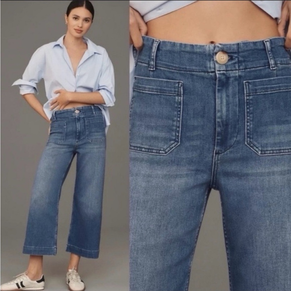Maeve Denim Flare Jeans in Indigo